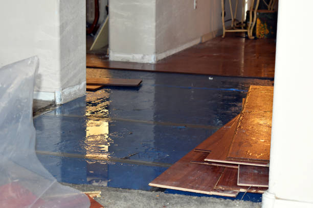 Professional Basement Water Removal technician working in Massapequa Park, NY